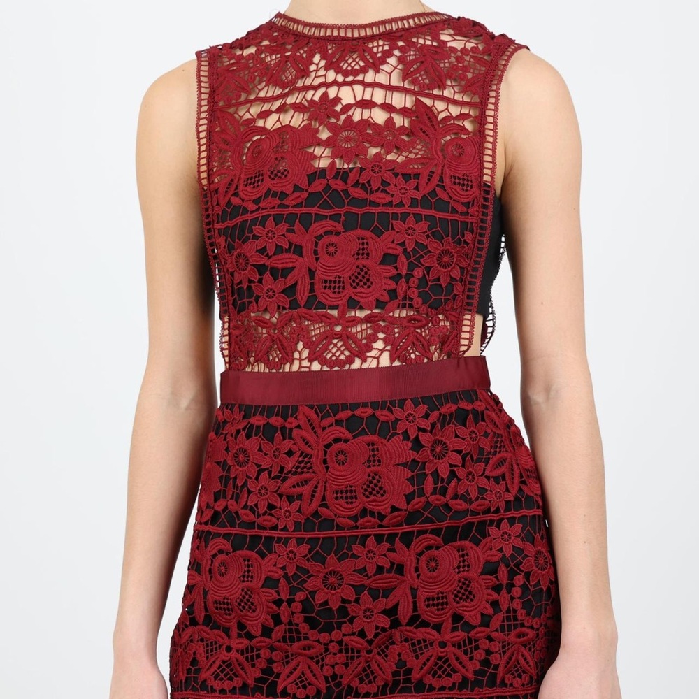 Self-Portrait Lace Mini Dress Size 6 - Picture 2 of 4